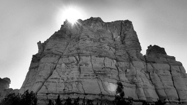 A contre-jour Plaza Blanca