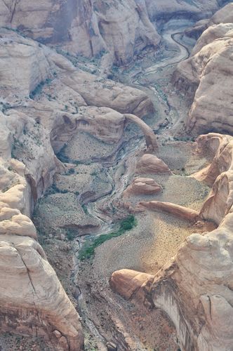 La terre navajo vue du ciel