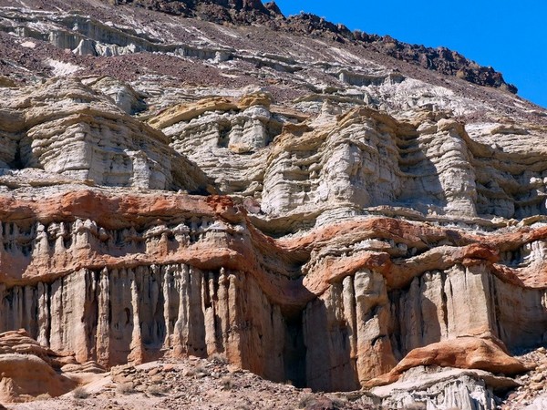 Fluted Sandstone Cliffs Red Rock Canyon