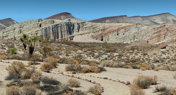 Bench at Overlook Red Rock Canyon State Park