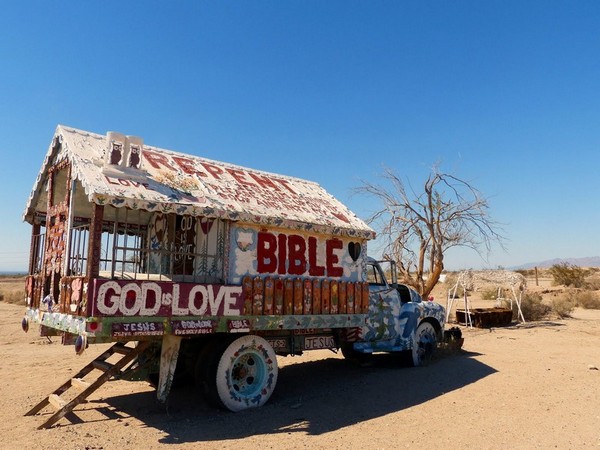 L'ancien camion de pompier où vivait Léonard Knight