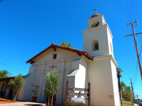 Réplique de la Mission Santa Cruz Californie