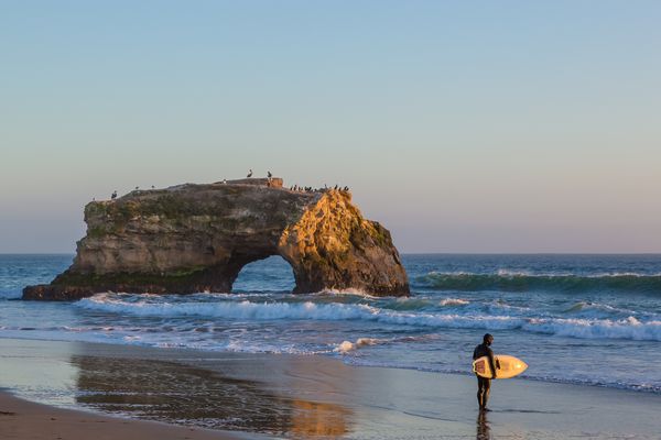 Rock Arch Natural Bridges State Beach Santa Cruz