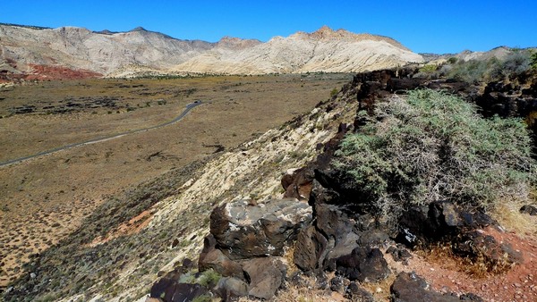 Vue vers le nord Canyon overlook Utah