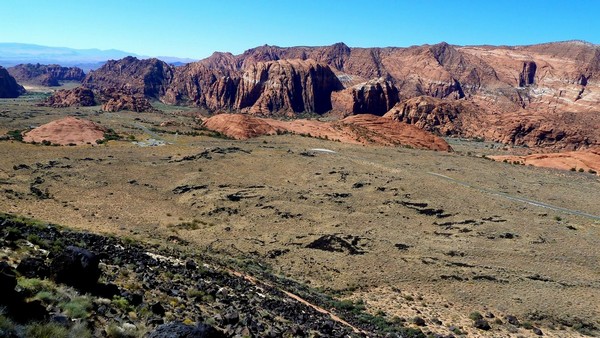 Vue vers le sud Canyon overlook Utah