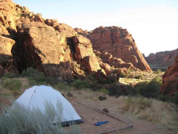 Un emplacement du camping de Snow Canyon