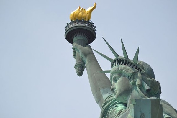 La torche de la Statue de la Liberté