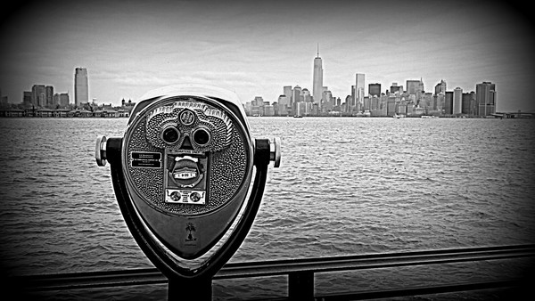 Vue sur Manhattan depuis Liberty Island