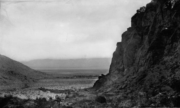 Palm Springs view from Tahquitz Canyon 1900