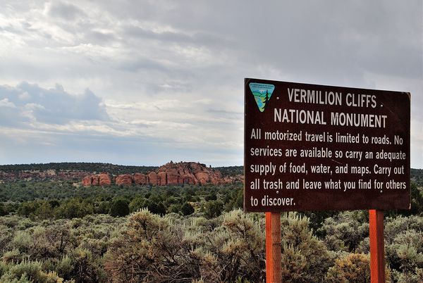 Entrée Vermilion Cliffs National Monument