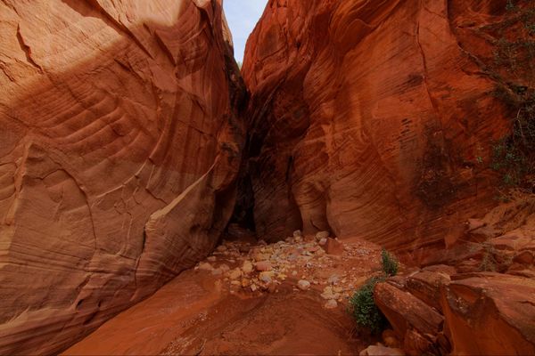 Rétrécissement des parois Bulskin Gulch Utah USA