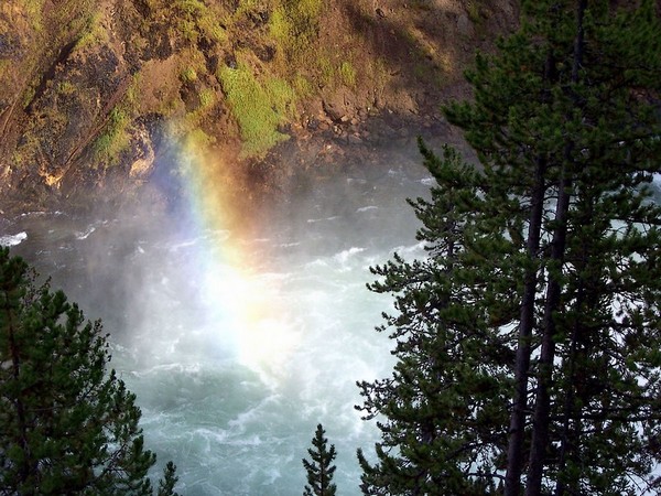 Brink of Upper Falls Yellowstone