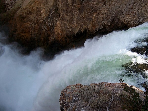 Brink of the Lower Falls Yellowstone