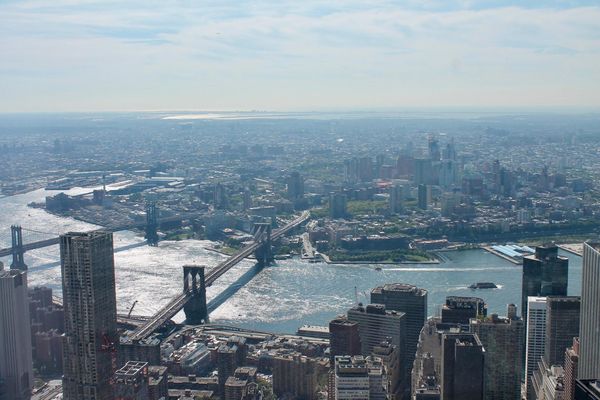Brooklyn Bridge vu depuis le sommet du One World Trade Center