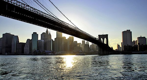 Brooklyn Bridge au Sunset New York