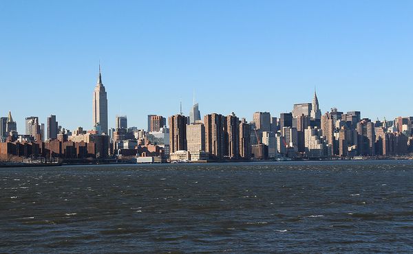 Vue depuis l’East River State Park New York