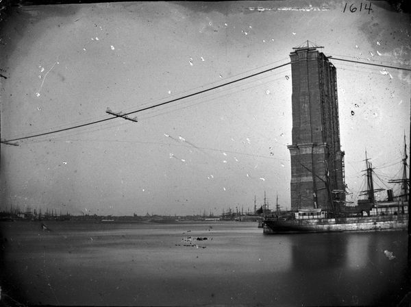 Construction of Brooklyn Bridge, ca. 1872-1887