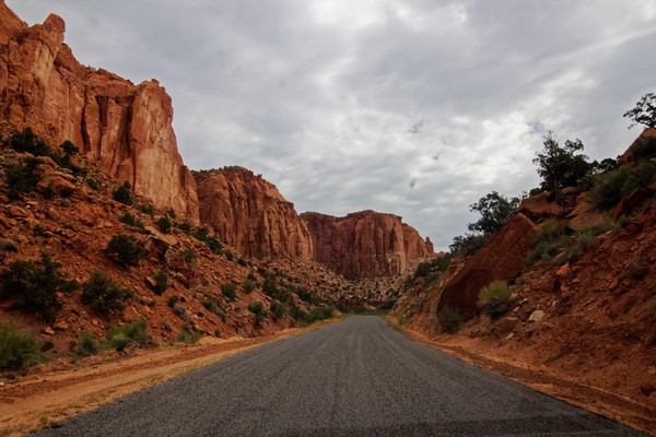 Desert Varnish Long Canyon Burr Trail Road Utah