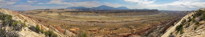 Panorama Waterpocket Fold Burr Trail Road Utah