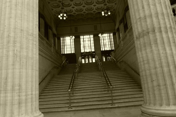Les célèbres escaliers de Union Station Chicago