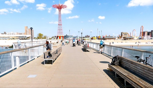 Riegelmann Boardwalk Coney Island Brooklyn New York USA