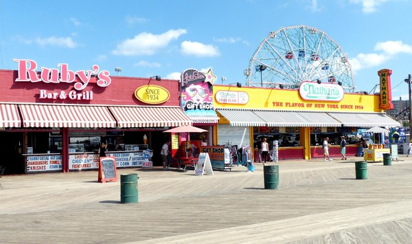 Riegelmann Boardwalk Coney Island Brooklyn New York USA