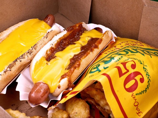 Hot Dogs Nathan’s Famous Coney Island Brooklyn New York USA