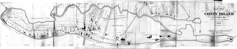 Plan de Coney Island en 1879