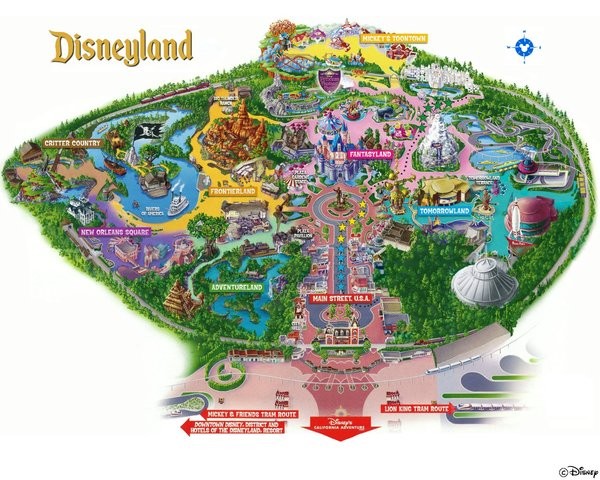 Plan Disneyland Los Angeles