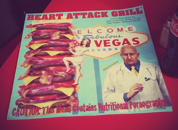 Flyer Heart Attack Grill Downtown Las Vegas