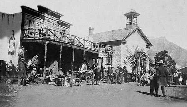Sur le tournage de In Old Arizona Grafton Utah