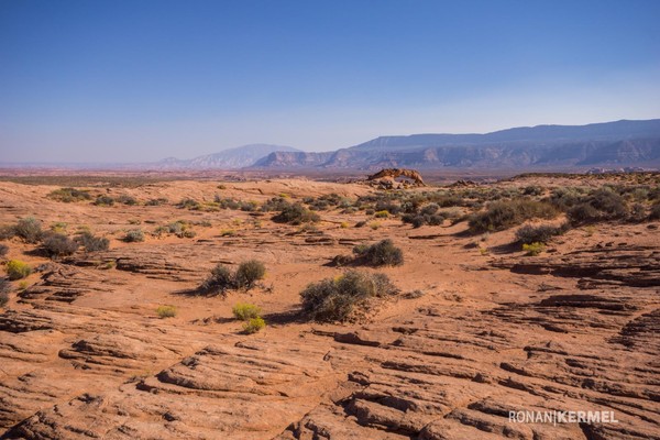 Marche vers Sunset Arch Utah