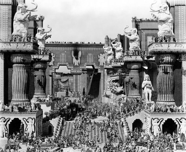 Décors du film Intolérance Hollywood Los Angeles