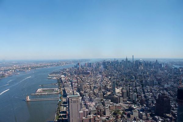 Vue sur Manhattan depuis le One World Trade Center New York