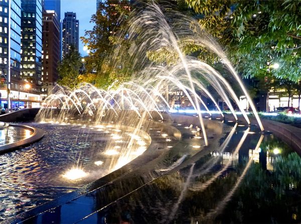 Fontaine de Columbus Circle New York