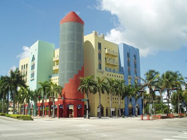 Architecture colorée Miami Beach