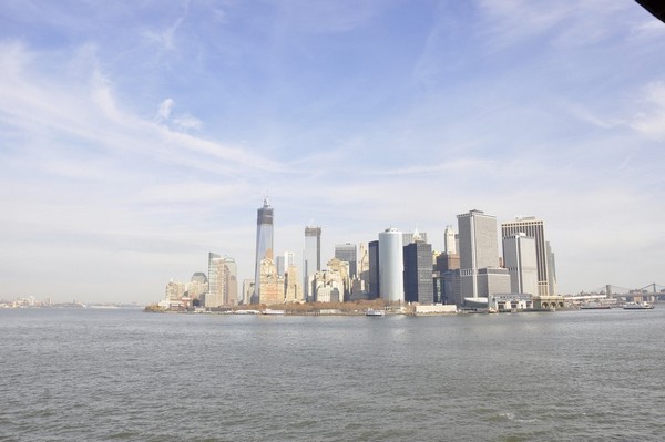 Manhattan vue depuis le Ferry de Staten Island