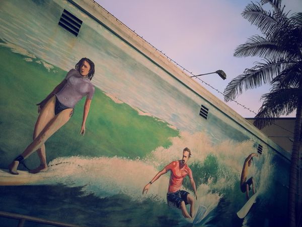 Mural International Surfing Museum Huntington Beach Californie