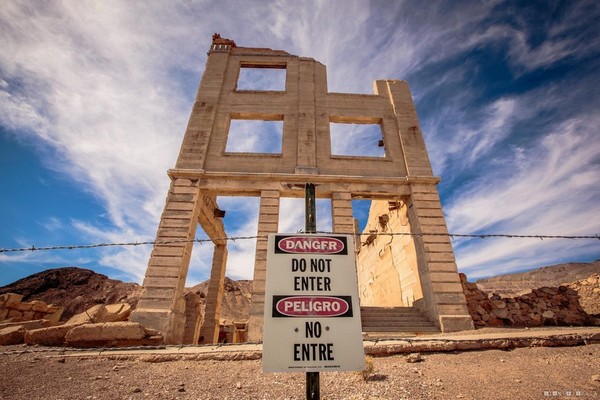 Banque Cook Rhyolite Nevada