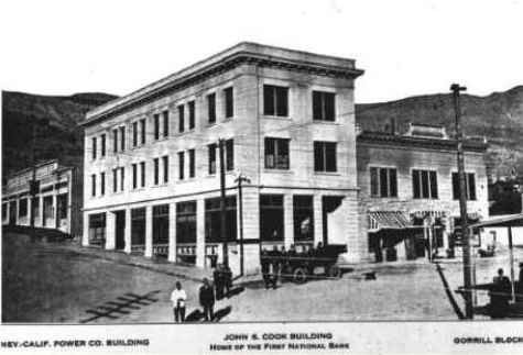 Cook Bank Building Rhyolite, Nevada in 1908