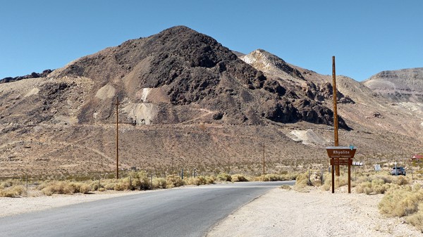 Panneau entrée Rhyolite Ghost Town Nevada