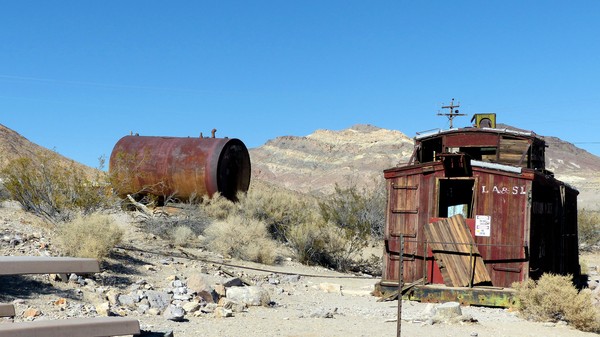 Wagon Rhyolite Ghost Town Nevada
