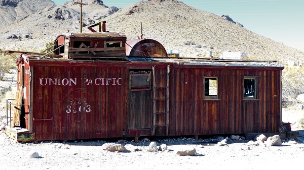 Wagon Rhyolite Ghost Town Nevada