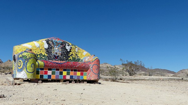 Sit Here Rhyolite Ghost Town Nevada