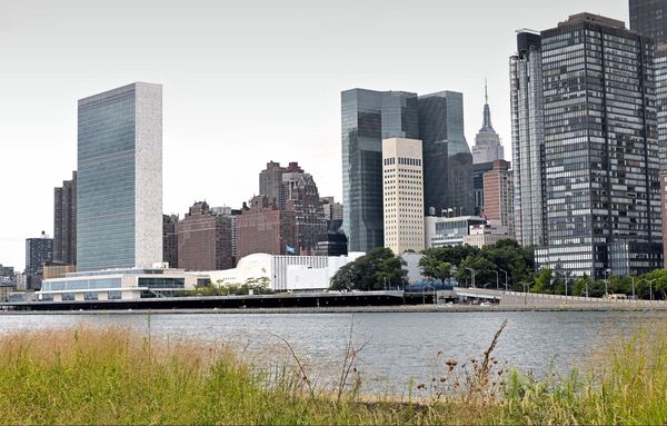 ONU depuis Southpoint Park Roosevelt Island New York