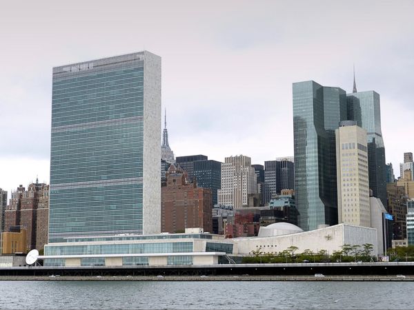ONU depuis Roosevelt Island New York