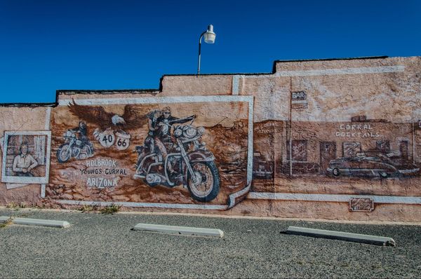 Route 66 Mural à Holbrook, Arizona