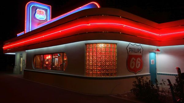 Diner Route 66 à Albuquerque, Nouveau Mexique