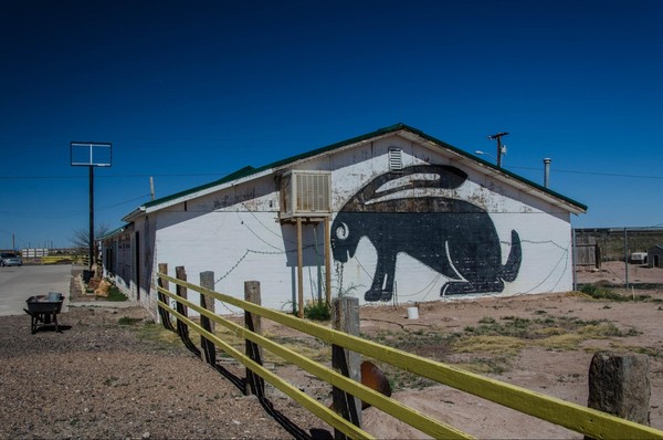Mural Jackrabbit Trading Post Joseph City Route 66 Arizona