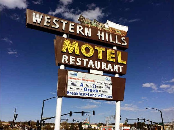 Enseigne Western Hills Motel Flagstaff Arizona